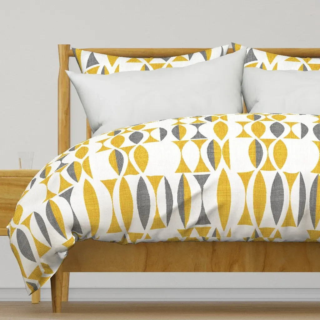 Field In Color Duvet Cover - Mustard Yellow product