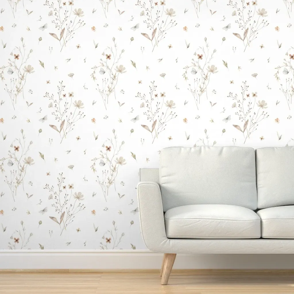 Field Of Flora Peel and Stick Wallpaper - Beige product