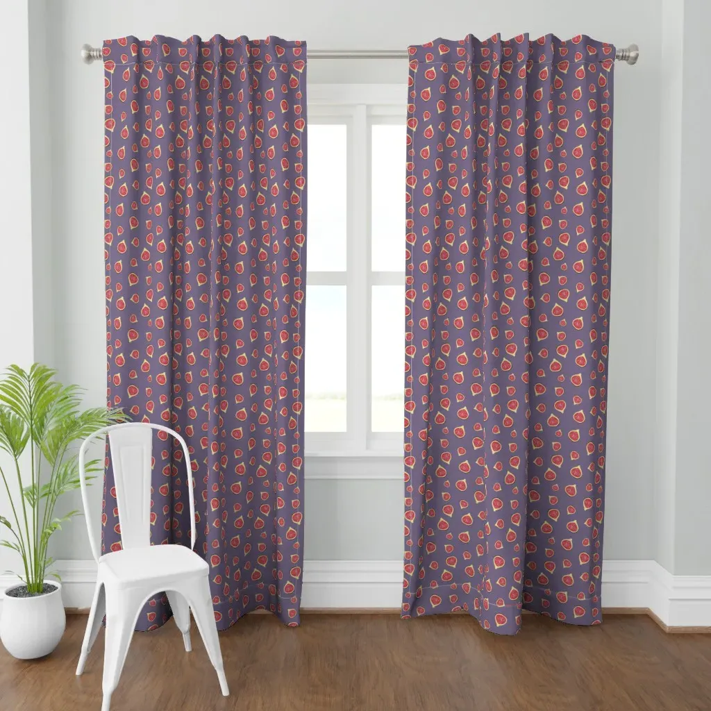 Fig Curtain Panel - Reddish Pink product