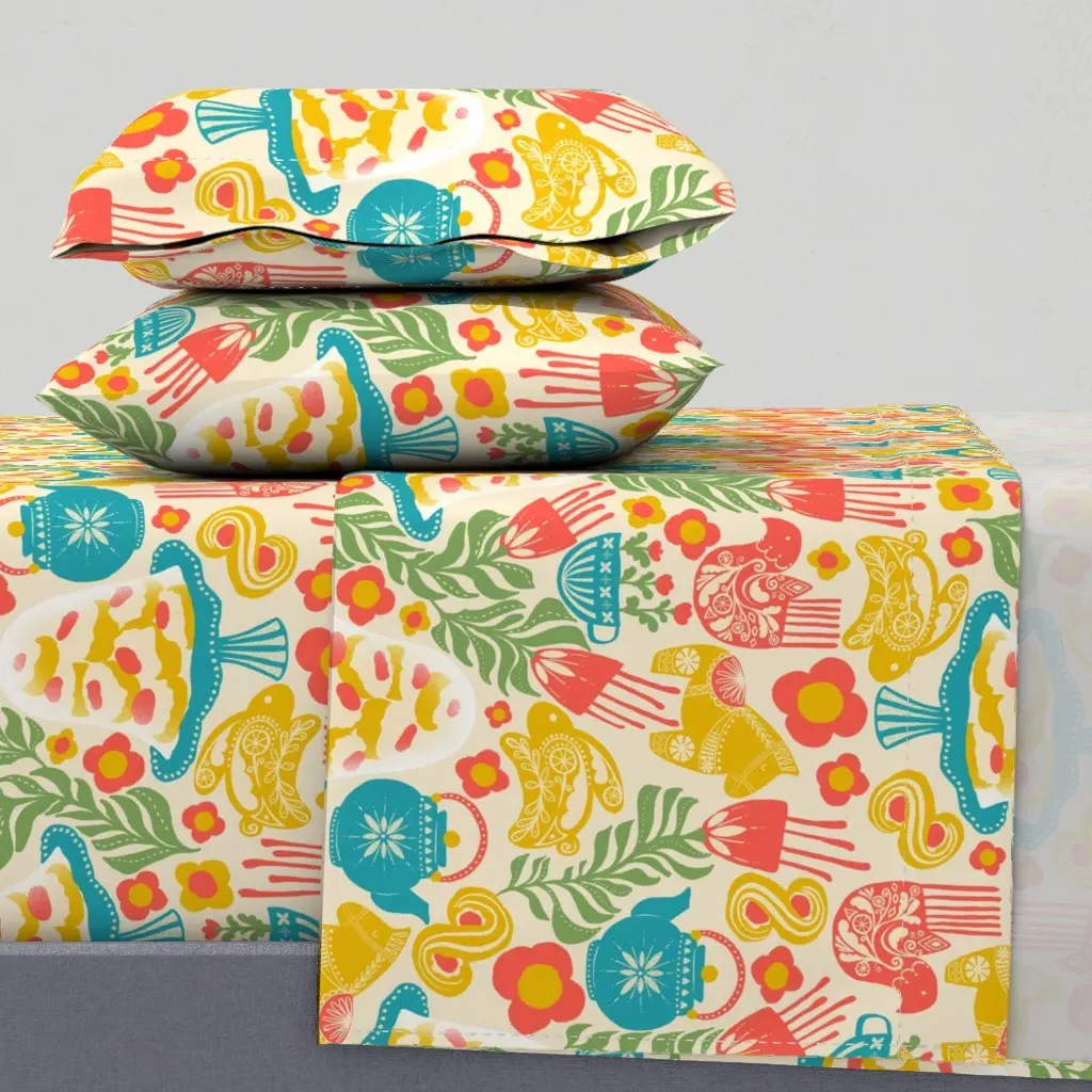 Fika King Sheet Set - Teal product