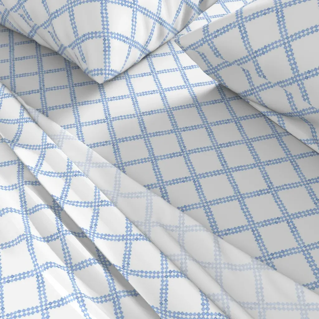 Finn Cornflower Full Sheet Set - Light Blue alternate view