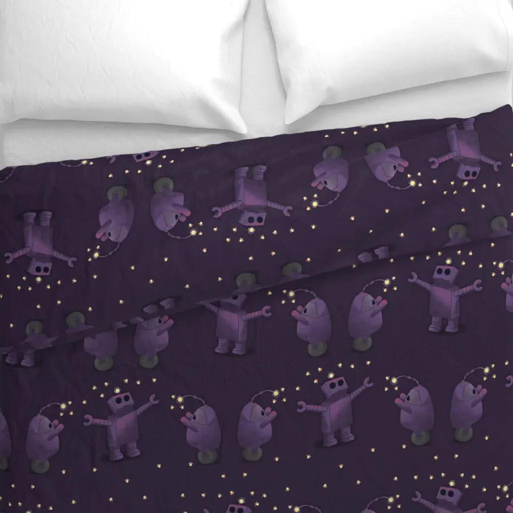 Firefly Curiosity Duvet Cover - Purple alternate view