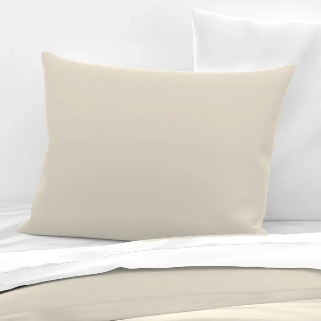 First Crush Standard Knife Edge Pillow - Beige, Cotton Sateen product