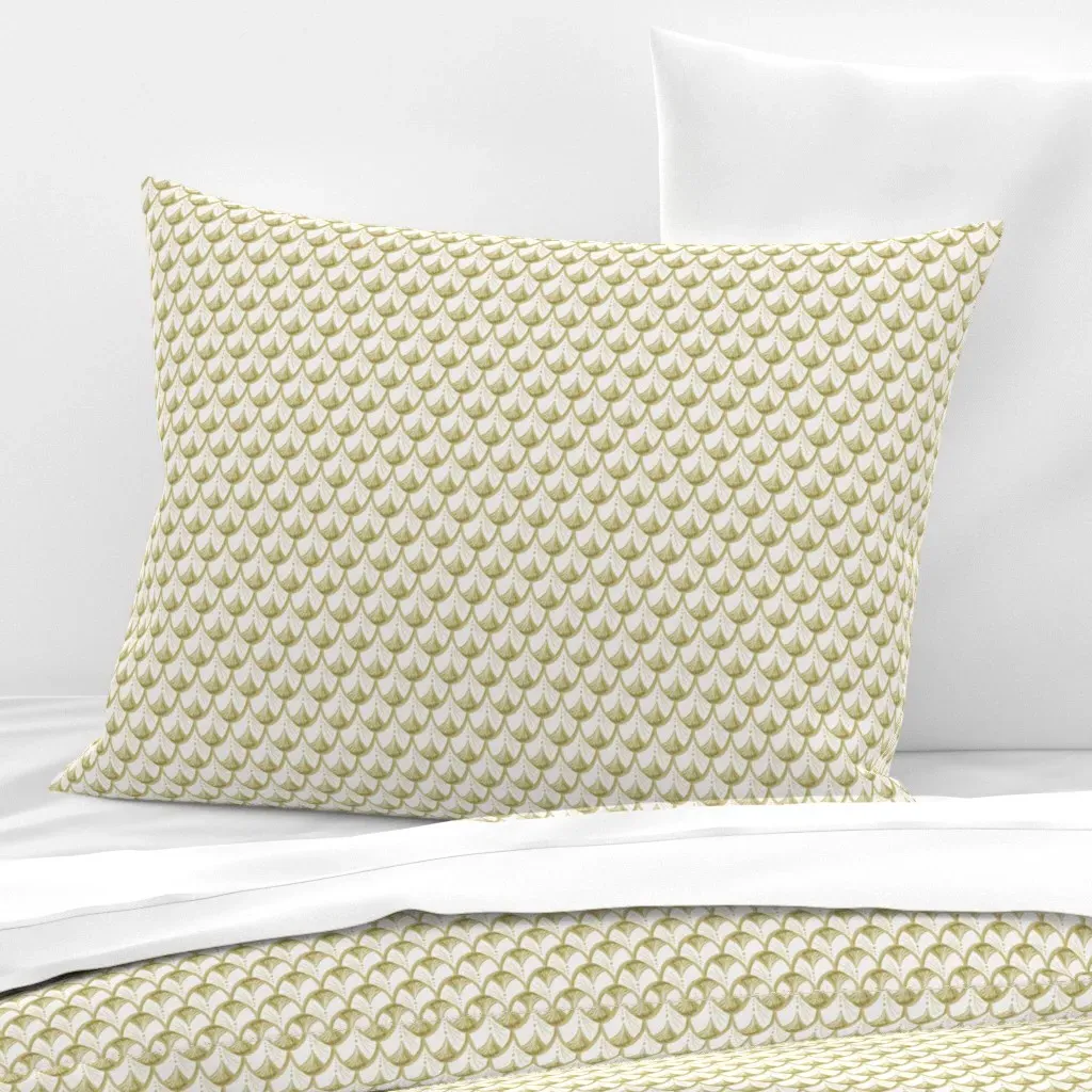 Fishnet Ochre Standard Knife Edge Cushion Cover - Gold, Cotton Sateen product