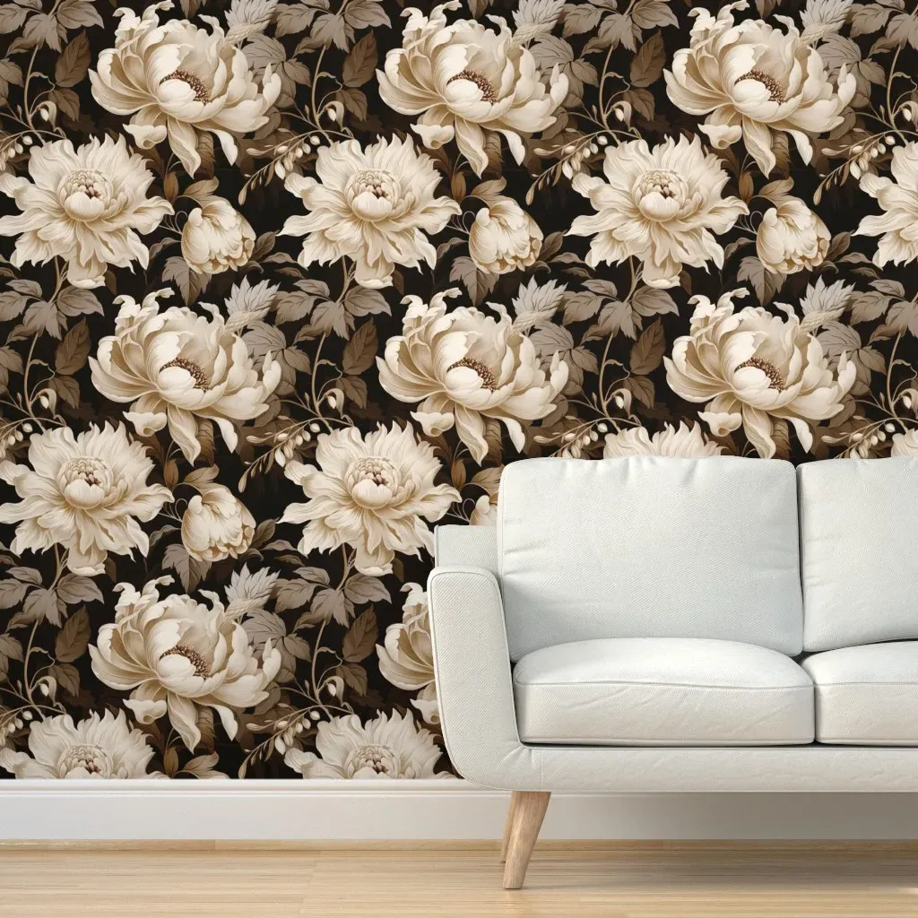 Flora Opulent XL Peel and Stick Wallpaper - Bronze, Beige product