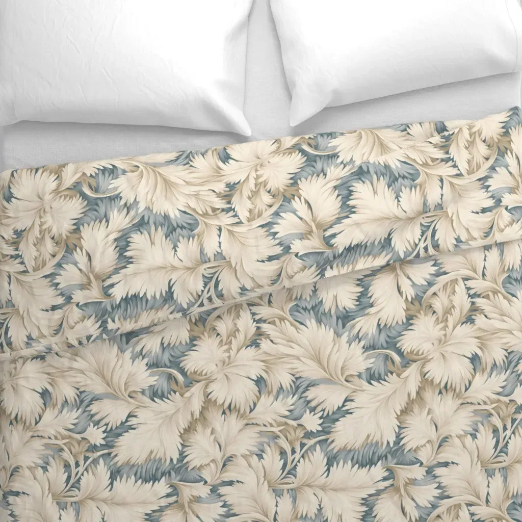 Floral And Herbal-28 Duvet Cover - Cream alternate view