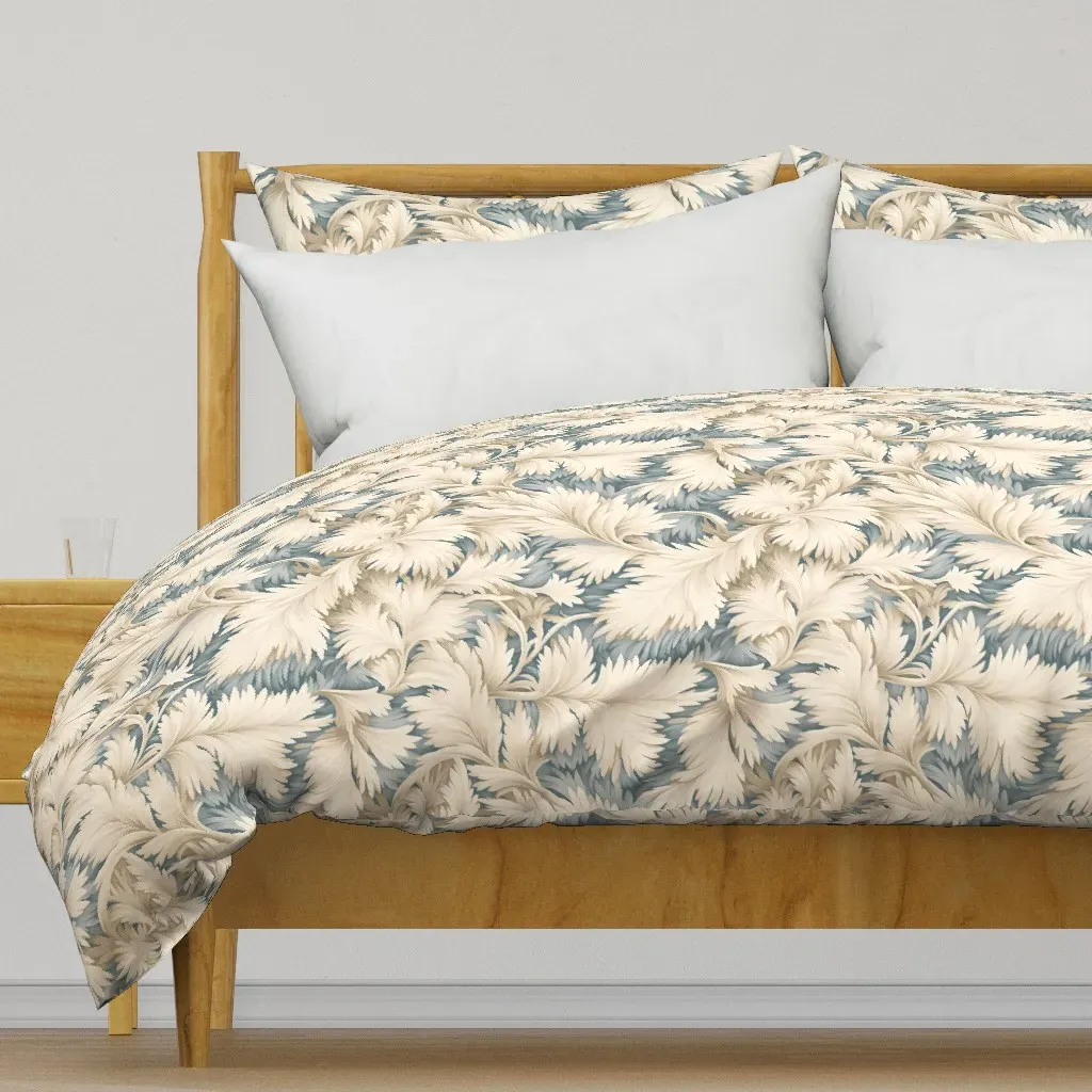 Floral And Herbal-28 Duvet Cover - Cream product