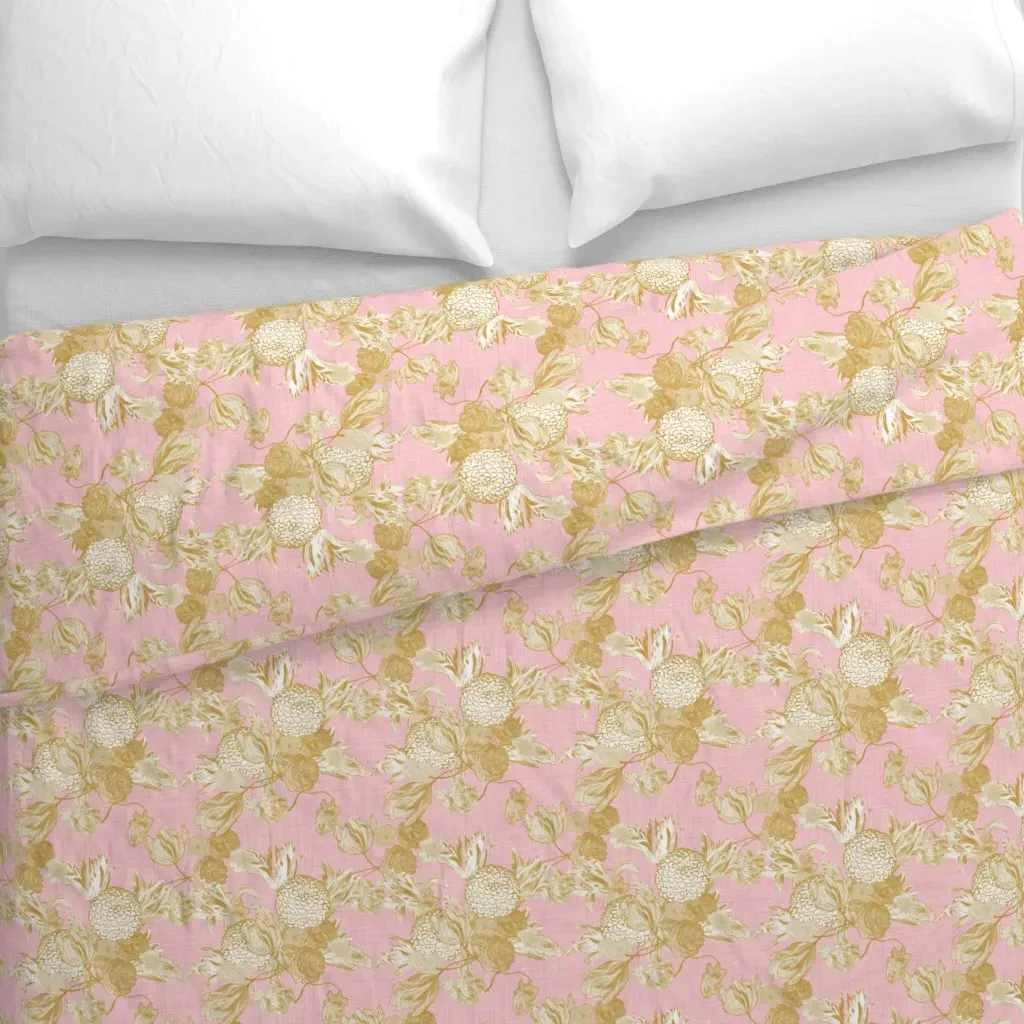 Floral Gilt Duvet Cover - Pink alternate view