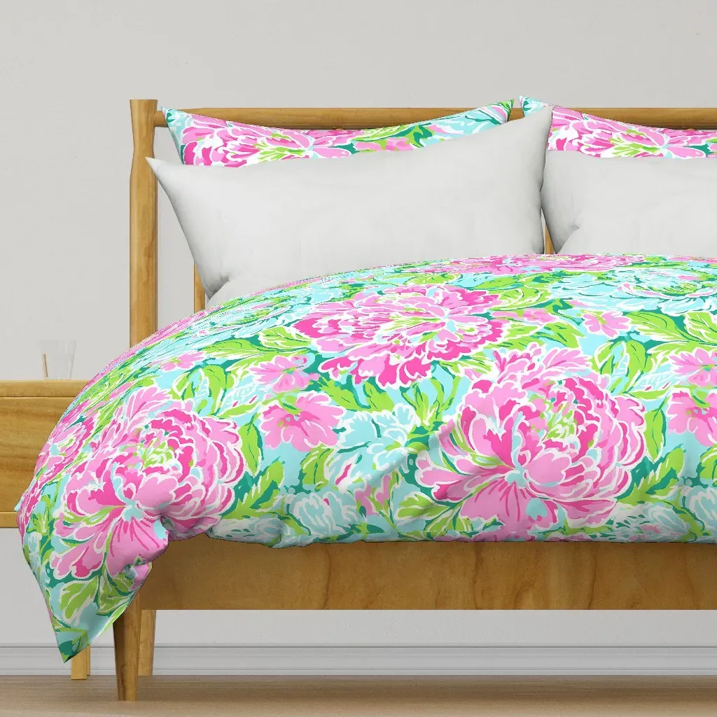 Floral Grand Millennial Duvet Cover - Pink product