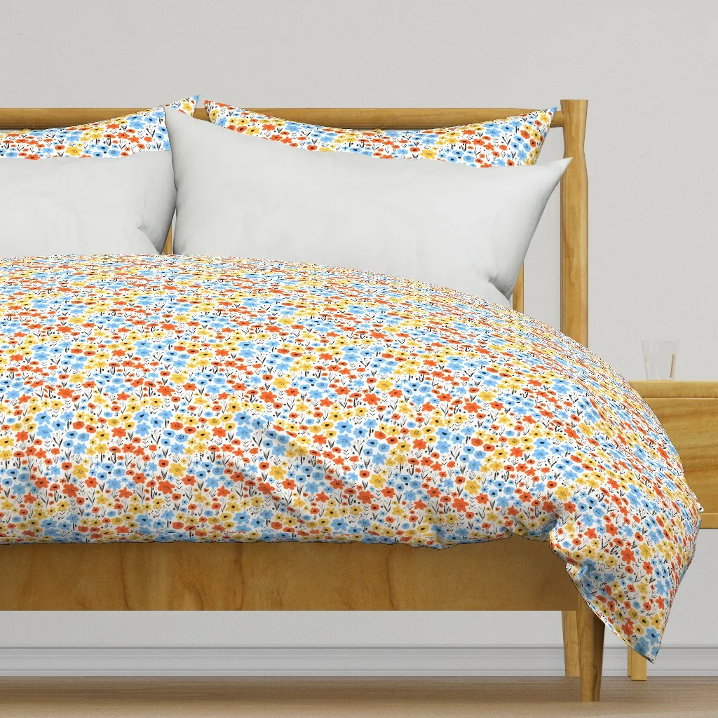 Flower Meadow Duvet Cover - Orange product