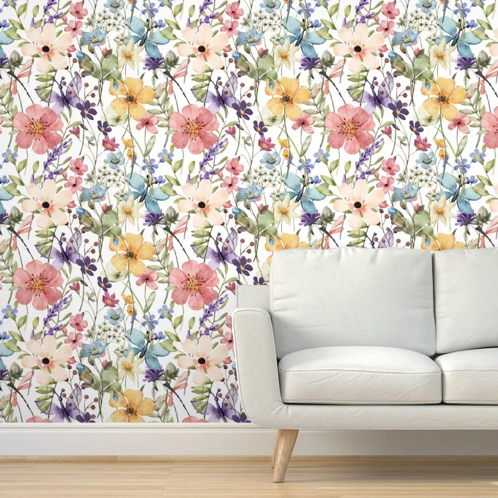 Flower Paradise Peel and Stick Wallpaper - Pink product