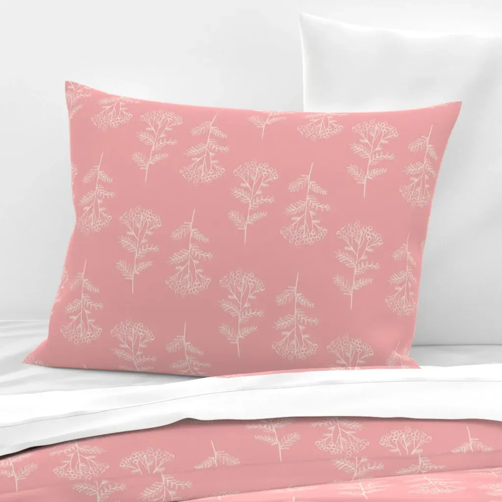 Flowering Dreams Standard Knife Edge Cushion Cover - Pink, Cotton Sateen product