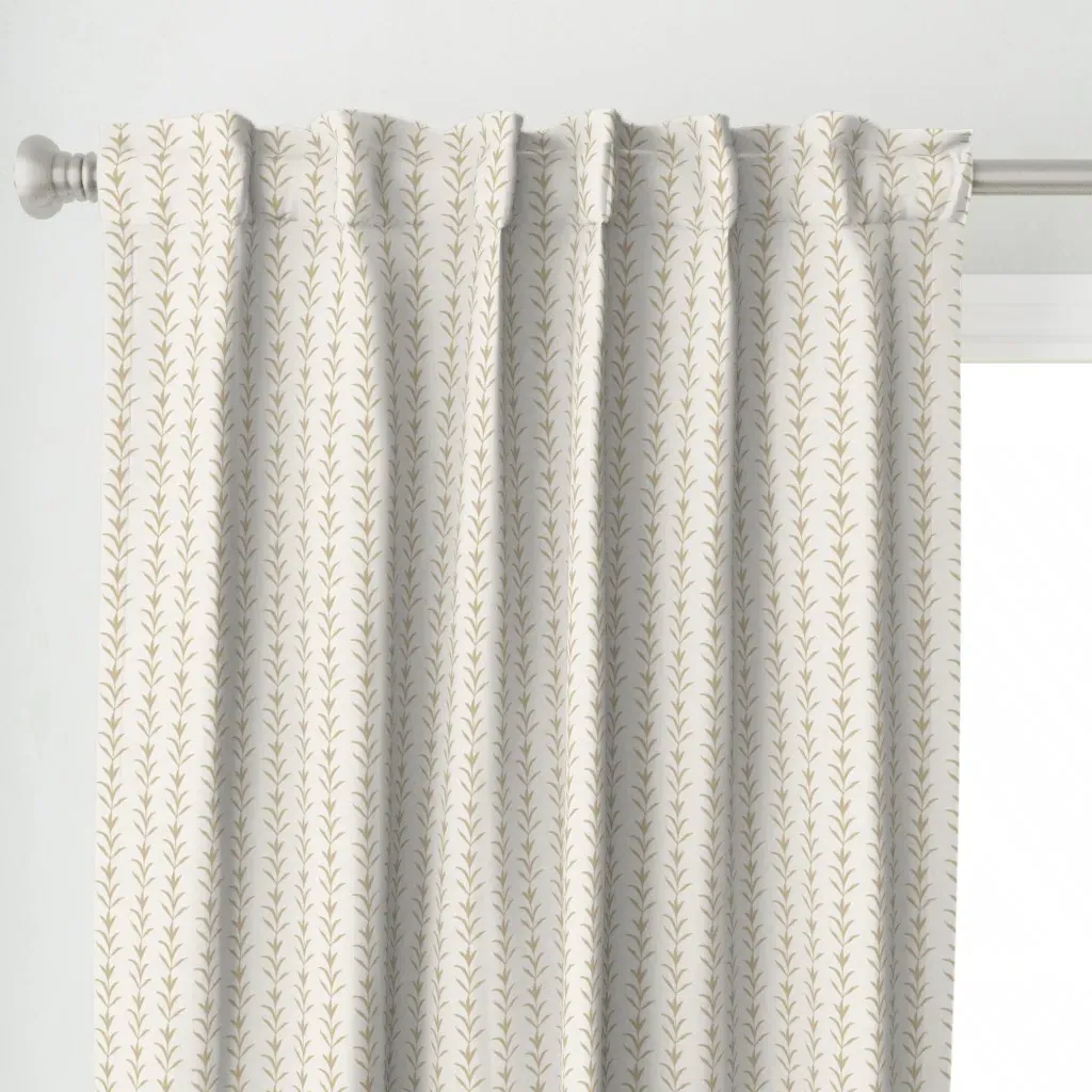 Flowering Vine 3-Inch Curtain Panel - Beige alternate view