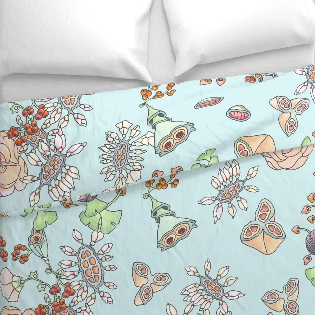 Flowers Duvet Cover - Light Pink alternate view