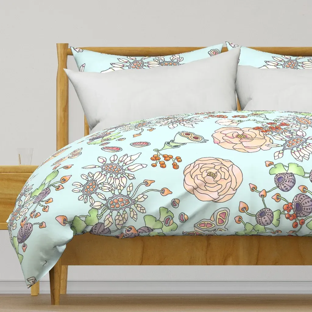 Flowers Duvet Cover - Light Pink product