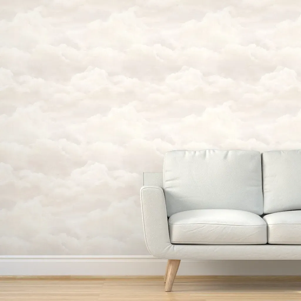 Fluffy Clouds Peel and Stick Wallpaper - Cream product