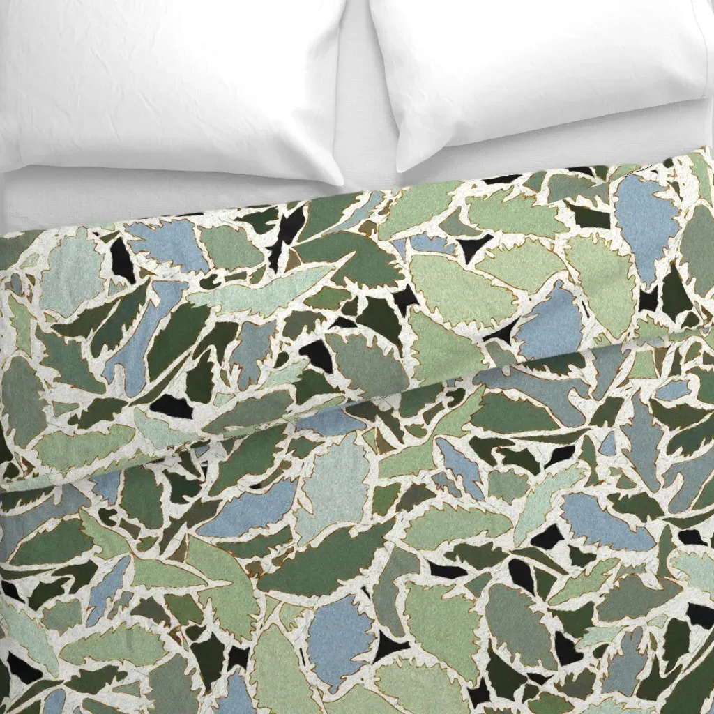 Foliage Duvet Cover - Green alternate view