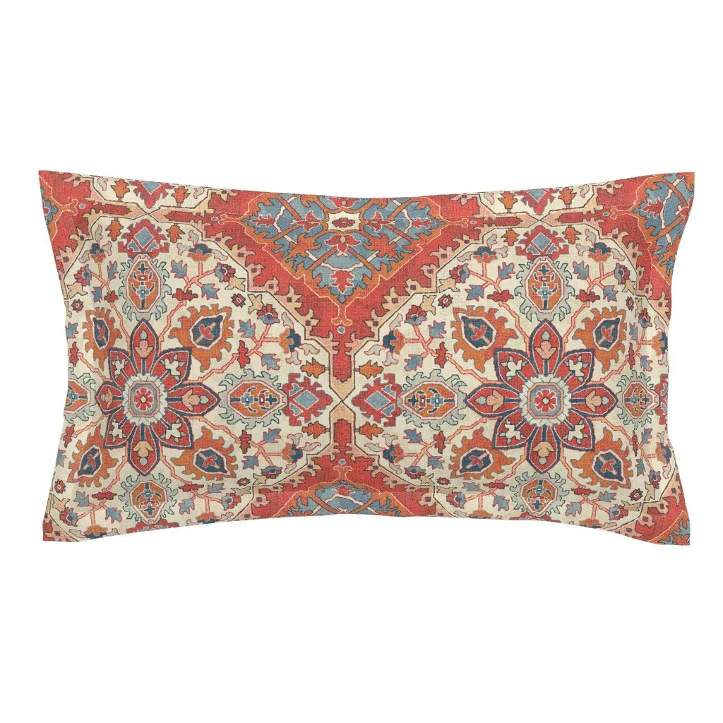 Fontana Melon King Size Pillow Sham - Red product