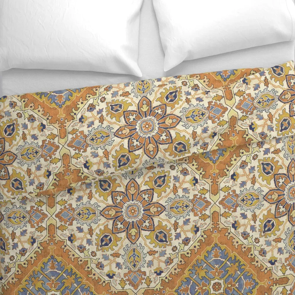 Fontana Southwest Duvet Cover - Orange alternate view