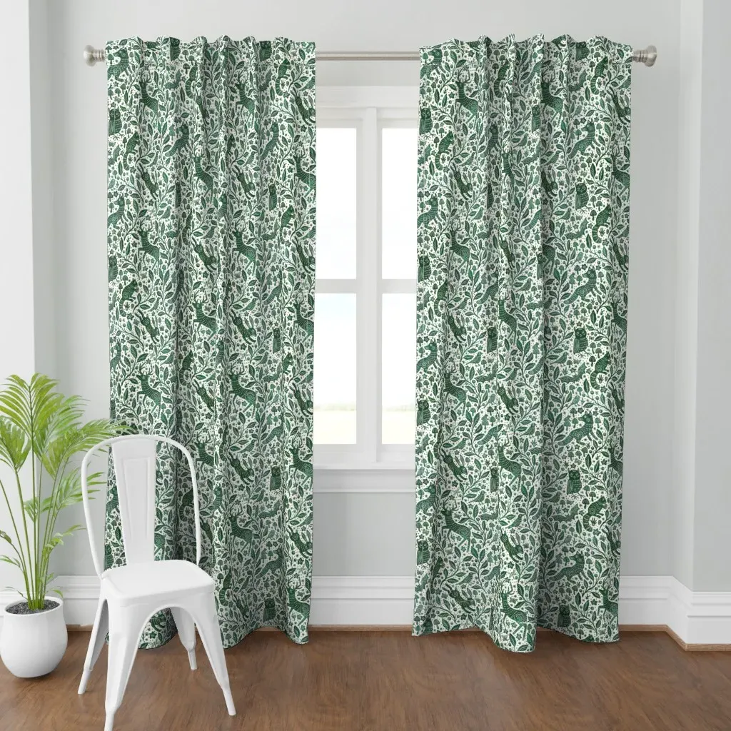 Forest Biome Curtain Panel - Forest Green product