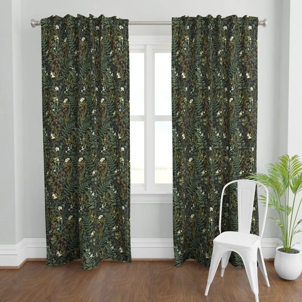 Forest Floor Curtain Panel - Green product