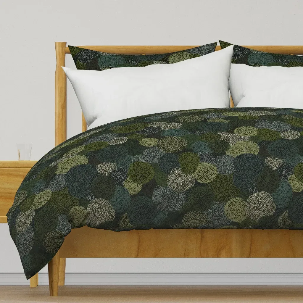 Forest Floor Duvet Cover - Dark Green product