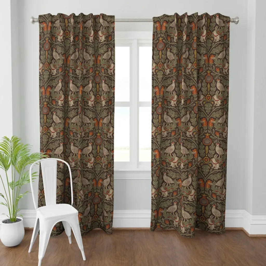 Forest Hunt Curtain Panel - Green product