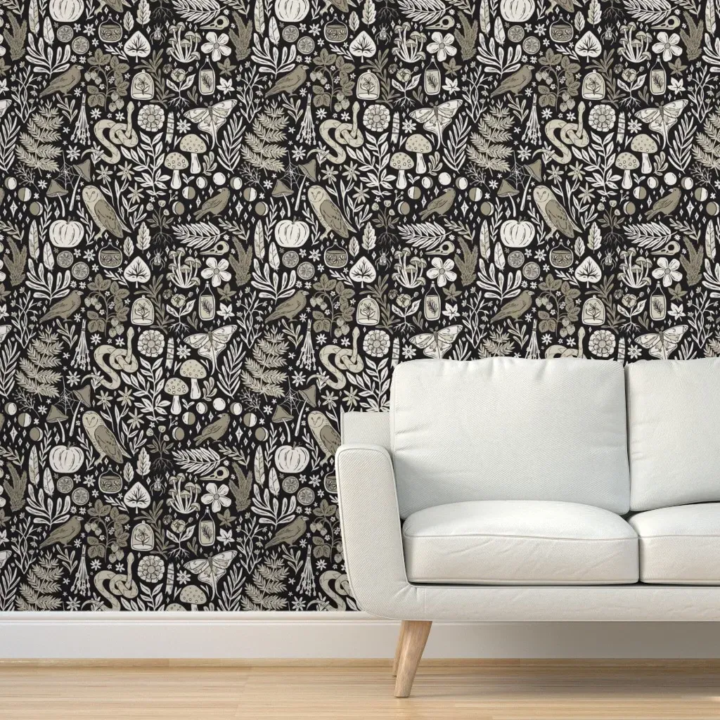 Forest Nature Peel and Stick Wallpaper - Beige product
