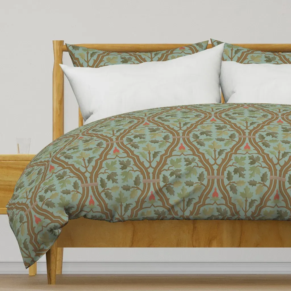 Forest Serpentine 2B Duvet Cover - Teal product