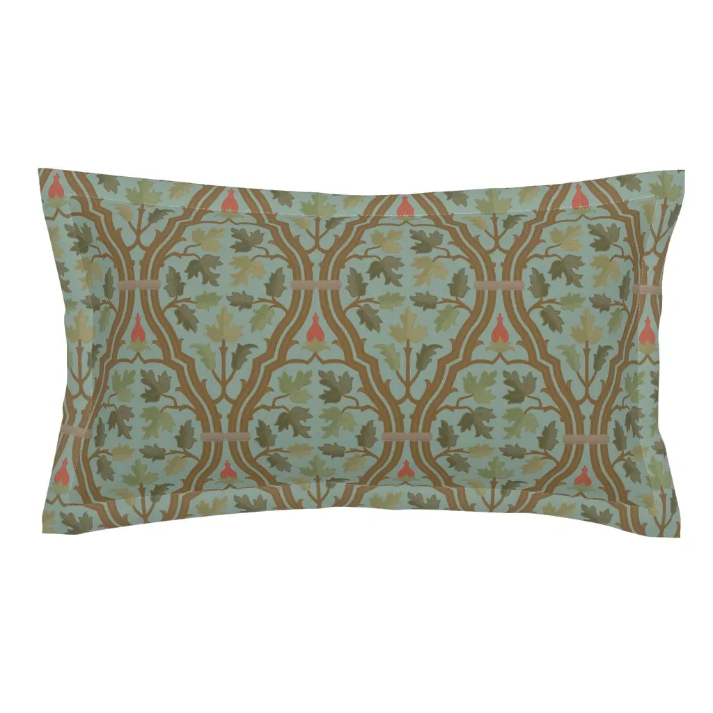 Forest Serpentine 2B King Pillow Sham - Teal product