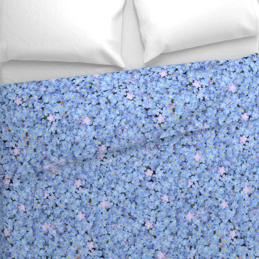 Forget-Me-Nots Duvet Cover - Light Blue alternate view