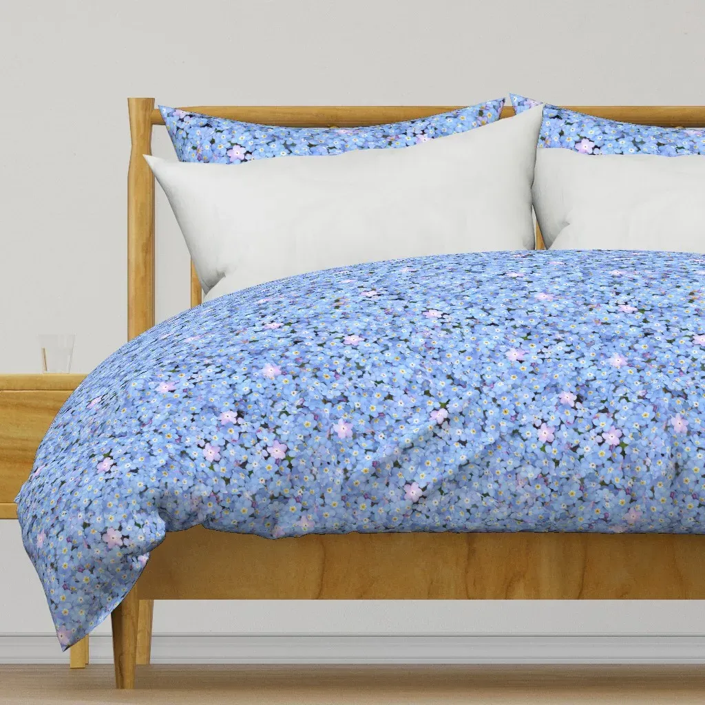 Forget-Me-Nots Duvet Cover - Light Blue product