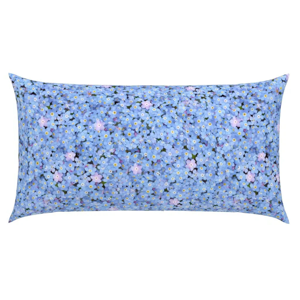 Forget-Me-Nots King Size Pillow Sham - Light Blue product