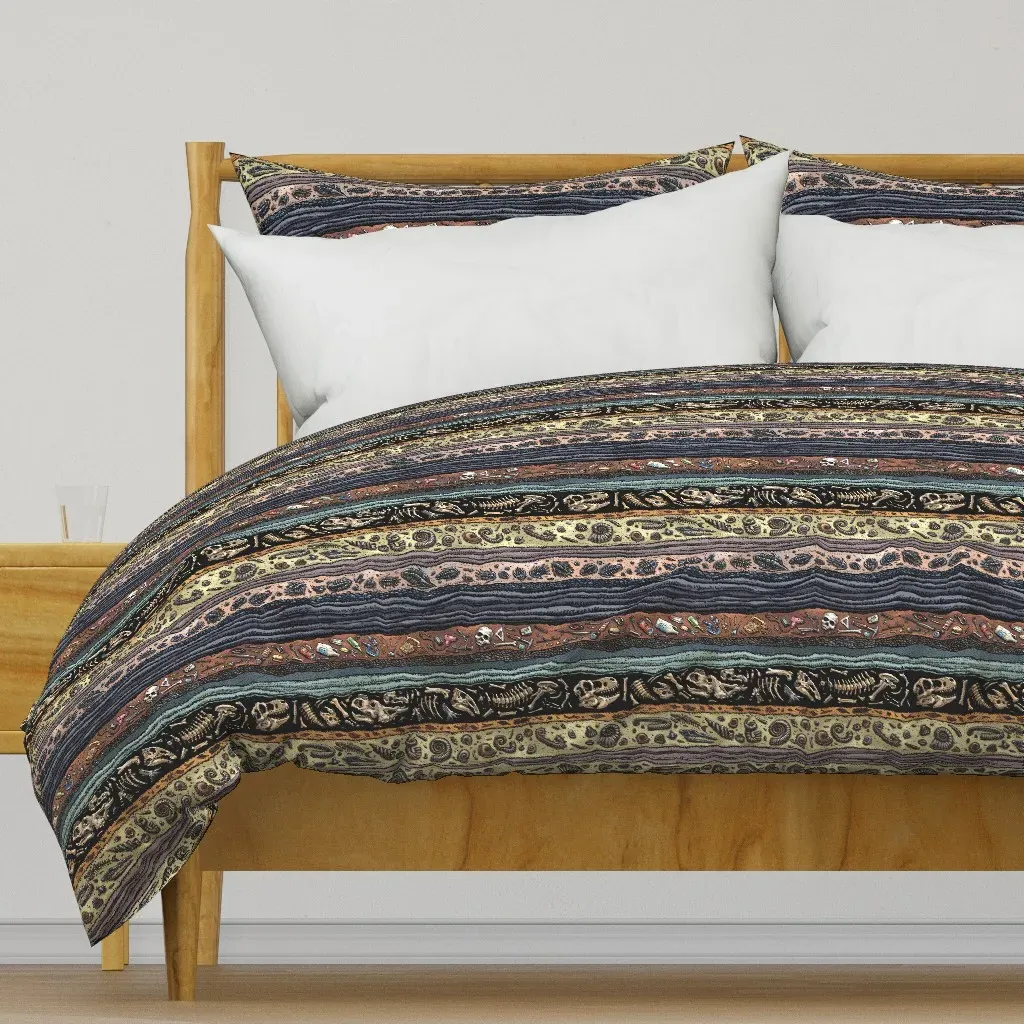 Fossil Strata Duvet Cover - Brown product