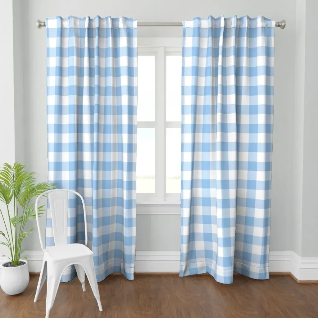Fourth Of July Medium Curtain Panel - Baby Blue product
