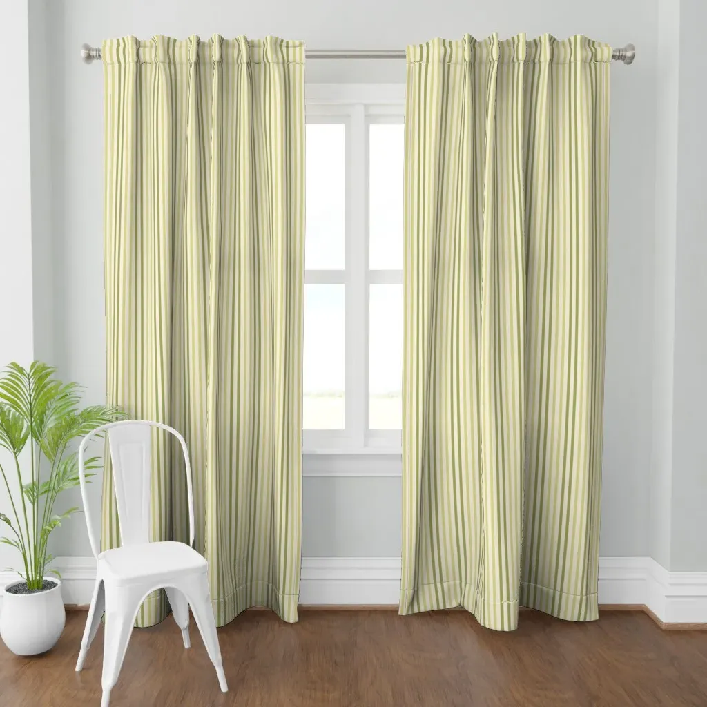 Frances Stripes Curtain Panel - Green product