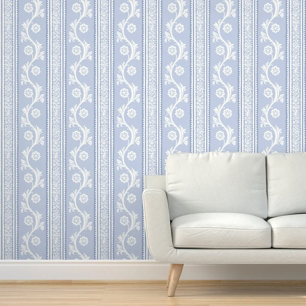 Francie Stripe Caroline Peel and Stick Wallpaper - White product
