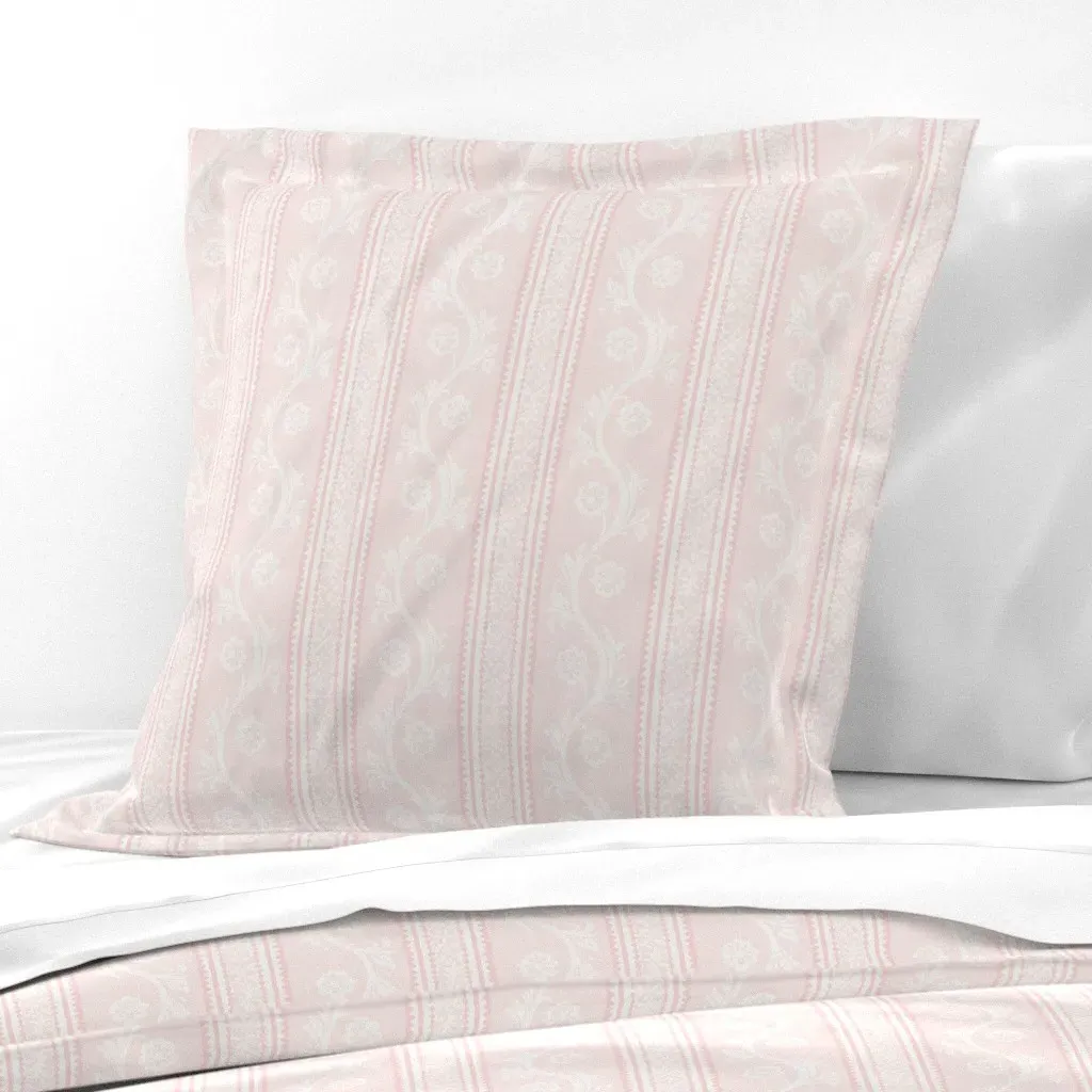 Francie Stripe Euro Pillow Sham - Pink product