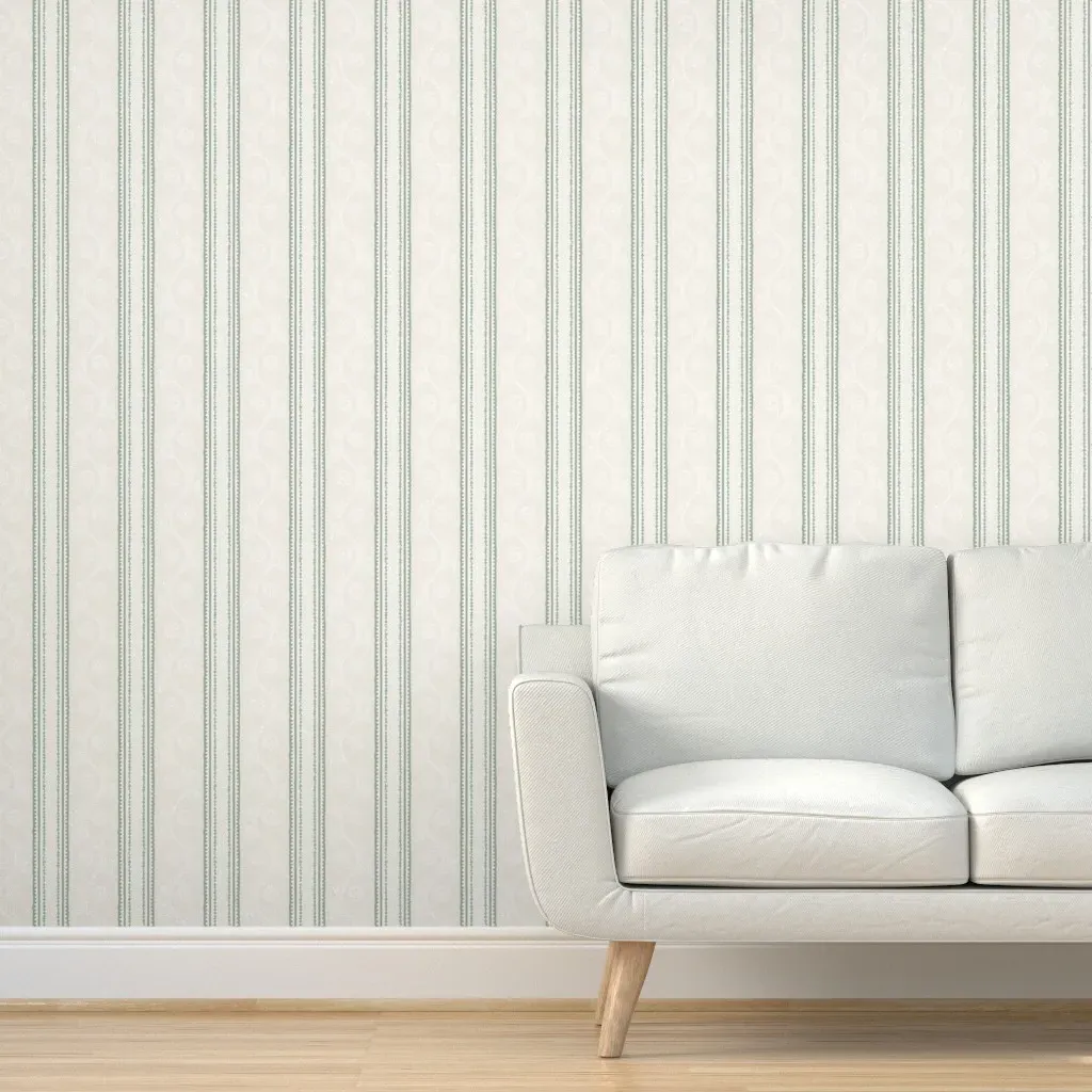 Francie Stripe Peel and Stick Wallpaper - Cream product