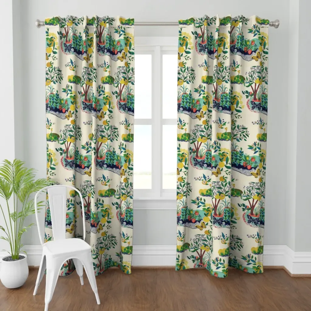 Frank Citrus Inspiration Curtain Panel - Yellow-Green product