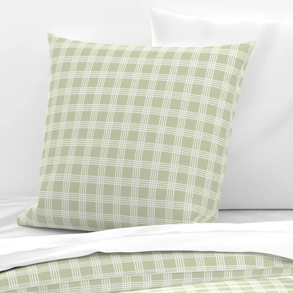 Franklin Plaid Euro Pillow Sham - Sage Green product