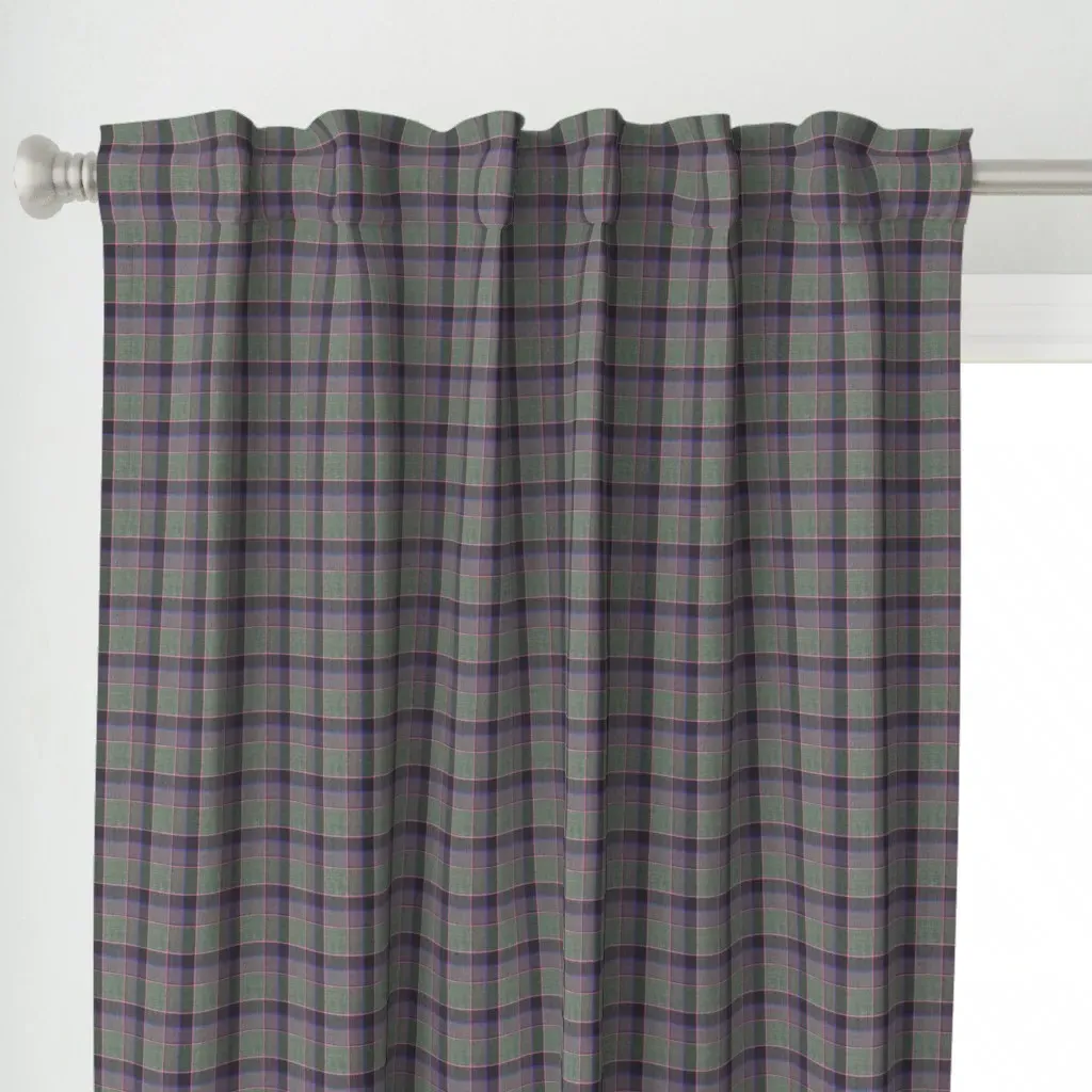 Fraser Weathered Wool Curtain Panel - Gray-Green alternate view
