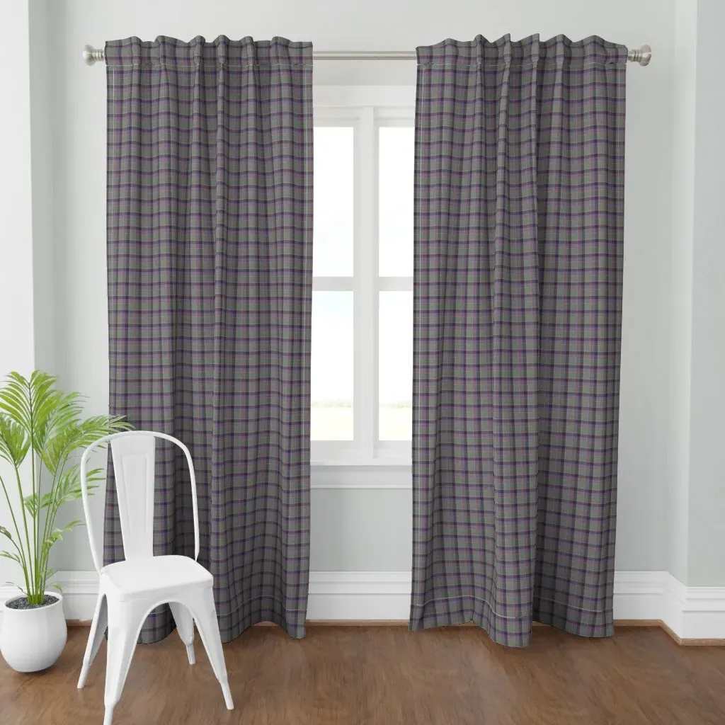 Fraser Weathered Wool Curtain Panel - Gray-Green product