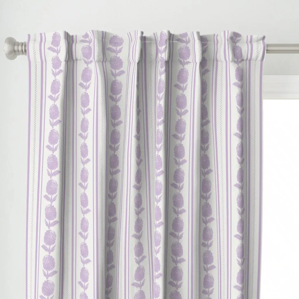 Freespirit & Extra White Curtain Panel - Lavender alternate view