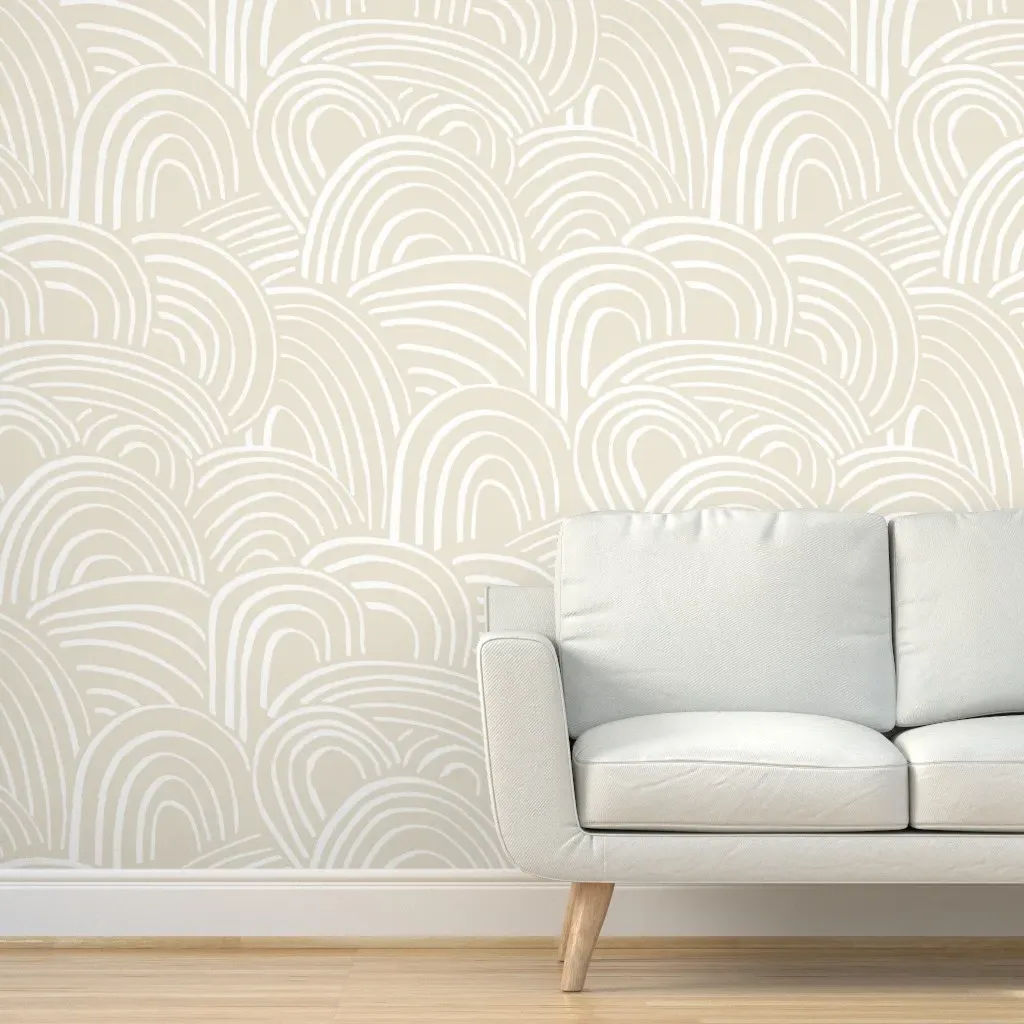 Freestyle Boho Arches Peel and Stick Wallpaper - Off-White product