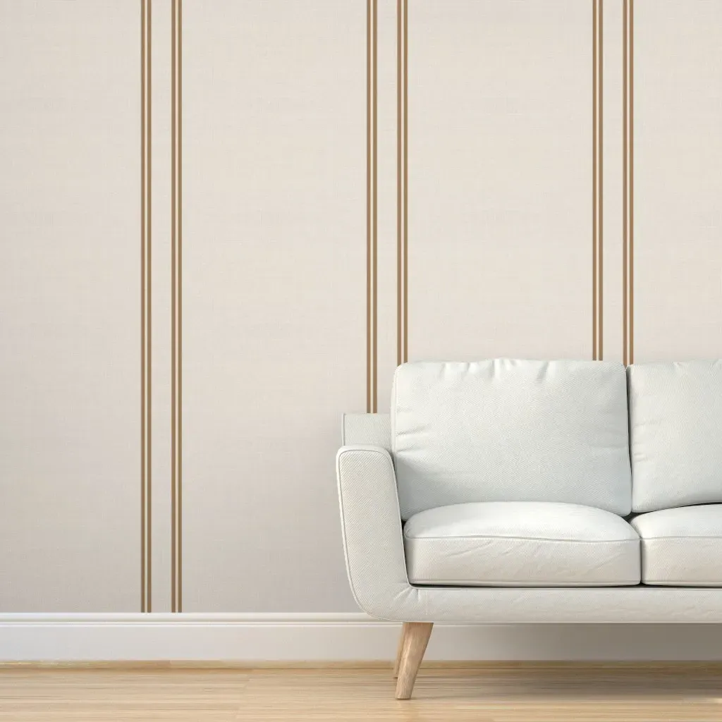 French Feed Sack Grain Peel and Stick Wallpaper - Tan, Natural product