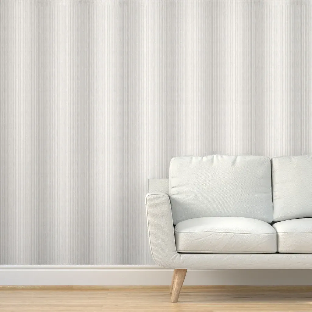 French Stripes Peel and Stick Wallpaper - Antique White product