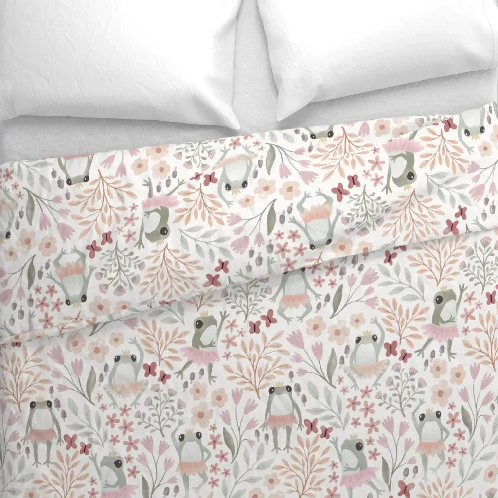 Frog Ballet Duvet Cover - Pink alternate view