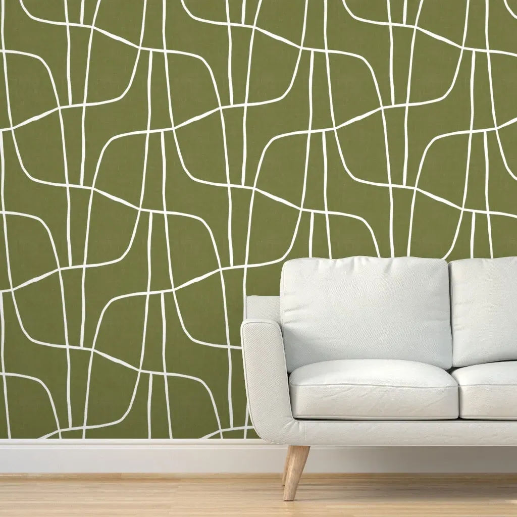 From Within Peel and Stick Wallpaper - Olive Green product
