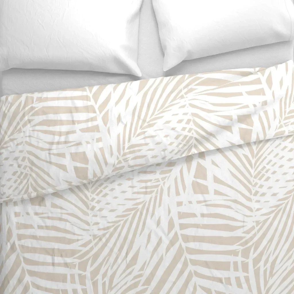 Fronds Duvet Cover - White alternate view